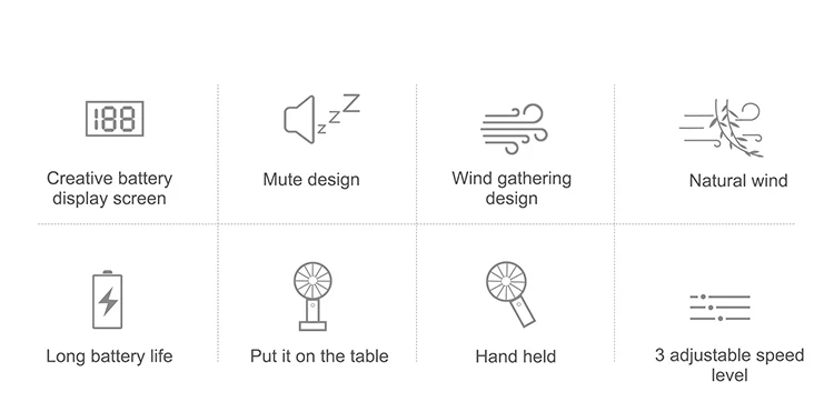 2018 New Global agents wanted rechargeable battery operated battery charger table cooling fan with battery display screen