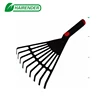 garden hand tools 9T leaf rake plastic rakes for gardens
