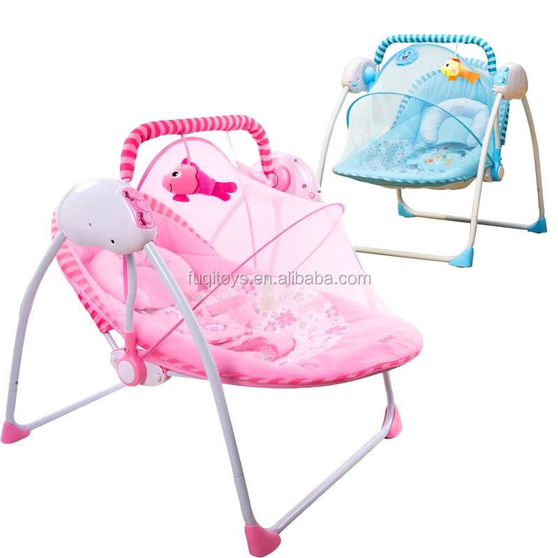 Baby Automatic Cradle Swing Baby Cradle Car Seat Folding Baby Metal