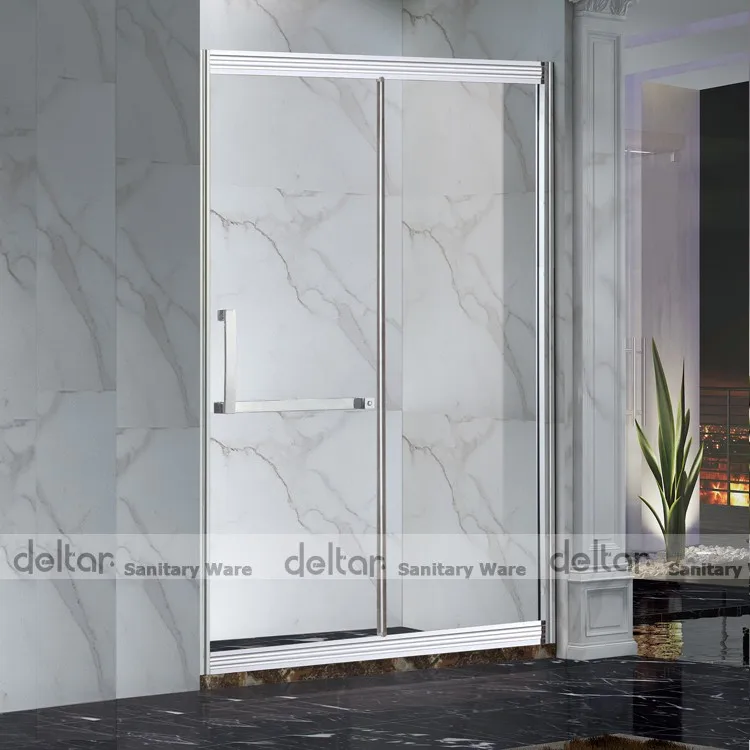 luxury tempered glass double sliding shower cabin new design five stars hotel elegant shower room