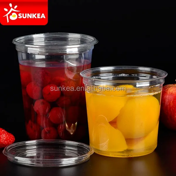 Vegetable Fruit Salad Round Base Pet Plastic Container With Lid Buy Vegetable Plastic