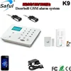 Touch Keypad GSM Alarm System Home Security TFT LCD Display 99 Zones Wireless Saful K9