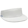 Blank flat wide brim visor cotton golf tour visor hat with custom label