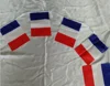 stock 2018 world cup string flag polyester 6" x 9" france bunting flag