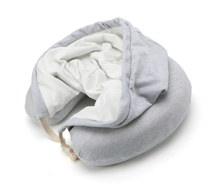 Excellent Travel Accessories Sleeping Travel Camping Airplane Hood Memory Foam Neck Hoody Pillow With Hood