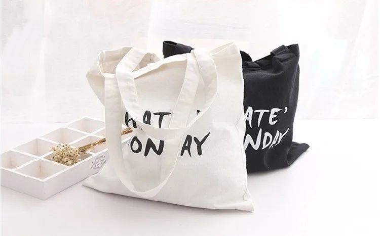 Cotton Shopping Bag Environmental Recycle With Logo Print - Buy ...