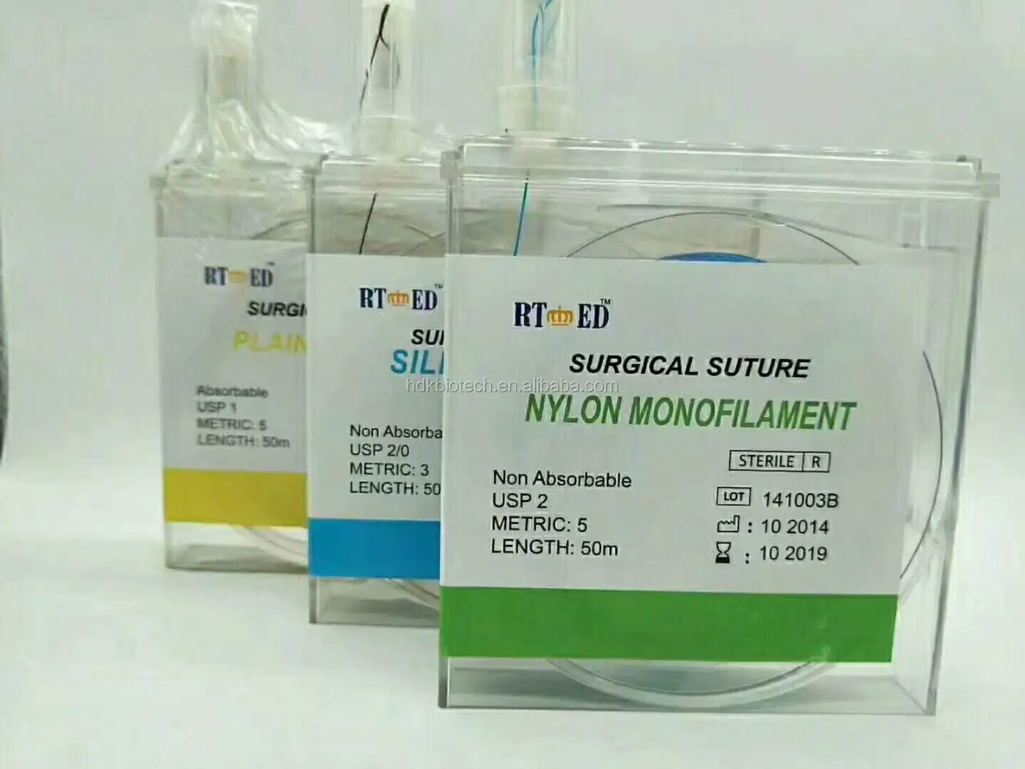 High Quality Surgical Veterinary Cassette Plain/chromic Catgut / Pga/ Pdo /pgla / Silk / Nylon