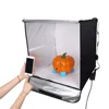 60CM Mini Portable and Folding Photo Light Box Studio Photo Photography Tent Kit with LED Light and Background