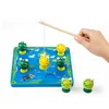 Hand-eye coordination games intelligence handmade wooden fishing toy