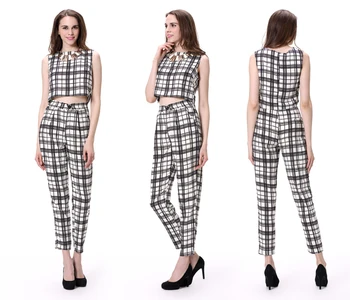 roupas femininas xadrez