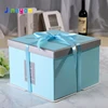 Jinayon Hot sale Cake Box Customized 4/6/8/10-14 Inch Double-layer Higher Paper Cake Box Birthday Cake Box with Printed Logo