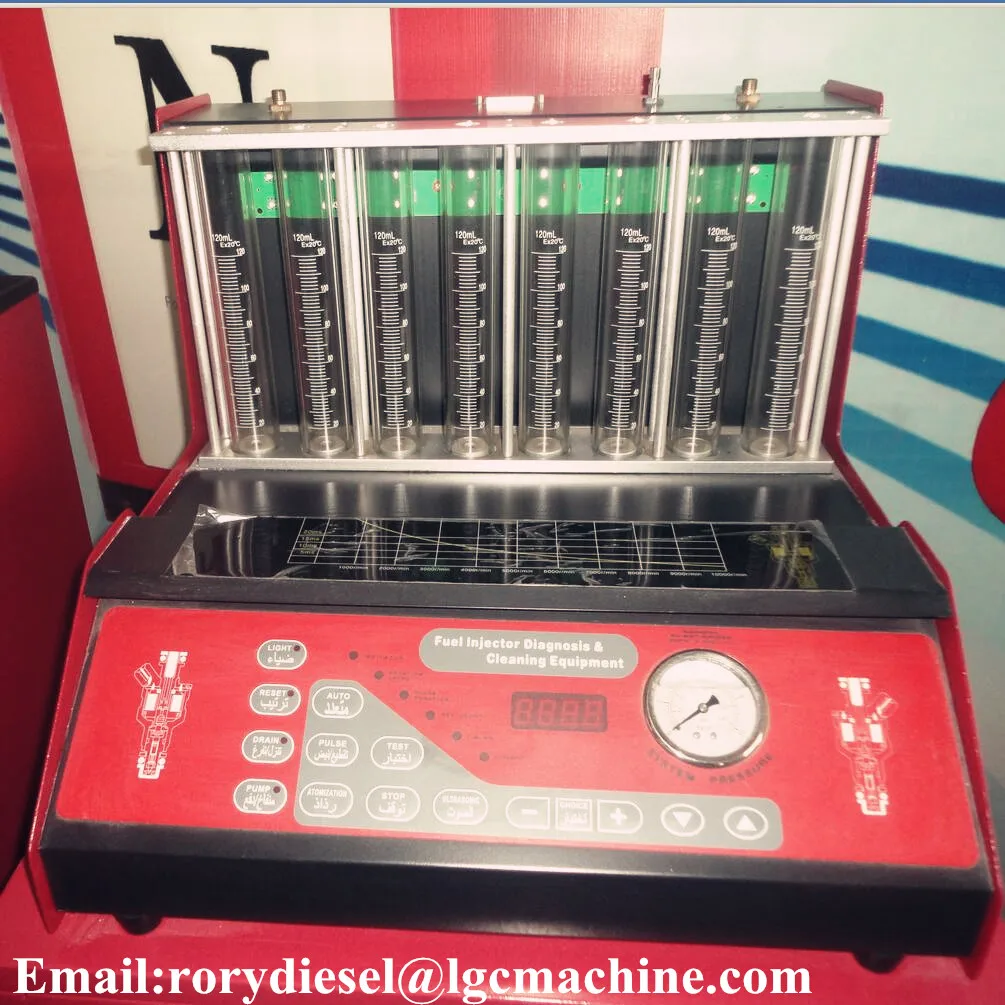 Lgc8h 8 Cylinder Cleaner Tester Gasoline Ultrasonic Injector Cleaning