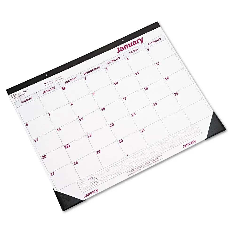 Custom Made Promotional Office Monthly Desk Pad Calendar Home Planner ...