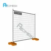 FREE SAMPLE POST black color temporary dog fence netting panels stand concrete