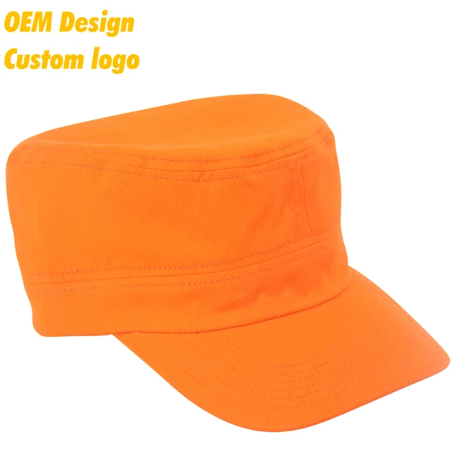 orange military cap