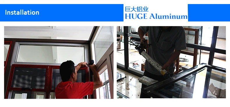 high quality PVC aluminum alloy folding windows