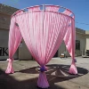 2019 new portable pink Indian round wedding canopy double backdrop stand