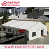 Permanent frame structure party tent building for trade show outdoor event