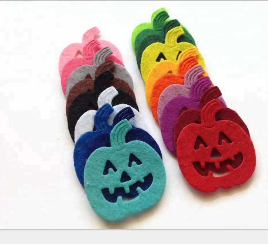 Factory Price Die Cut Felt Pumpkin For Halloween Spooky Decorations