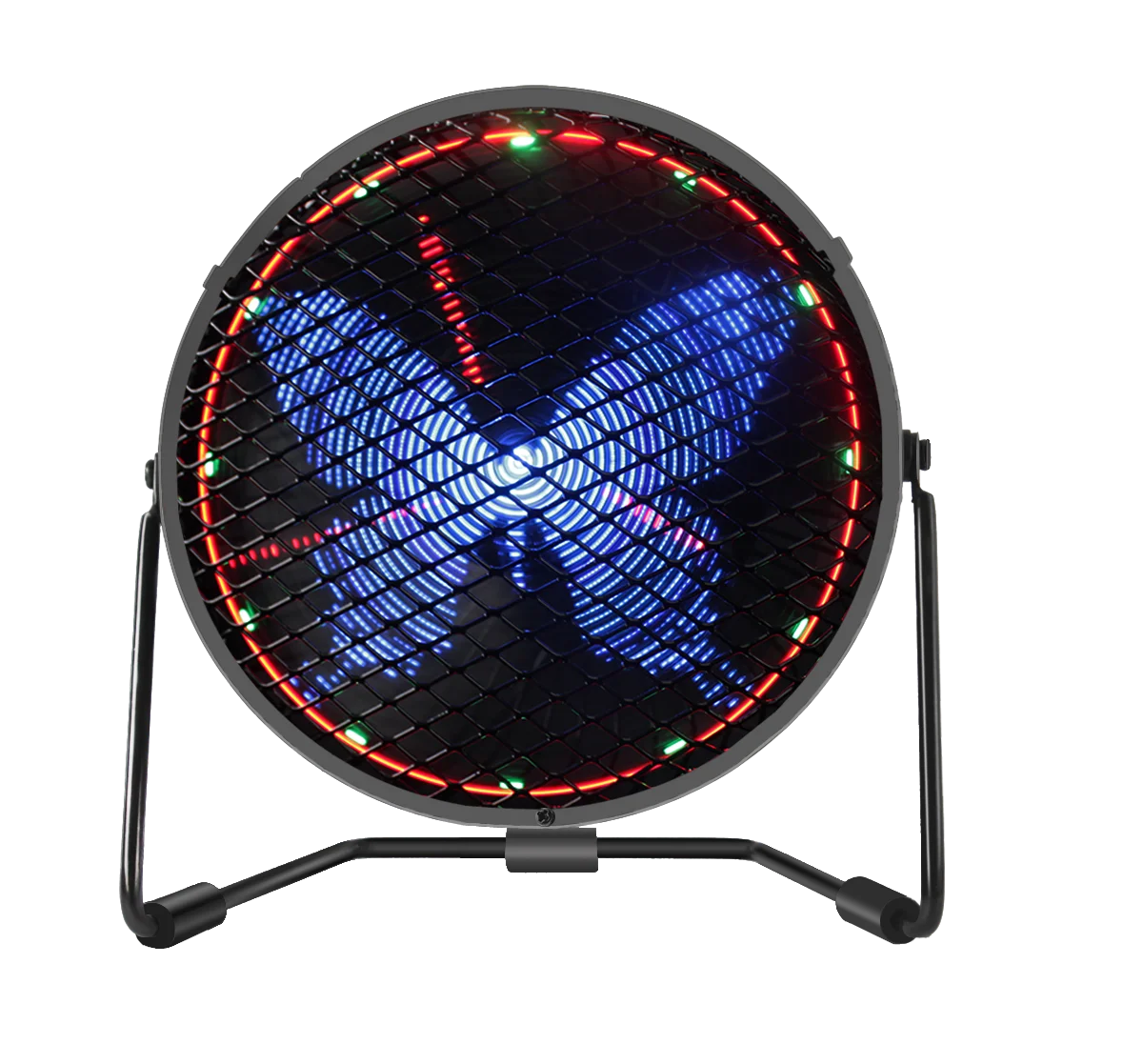 
Desktop USB 3D LED Hologram Fan Advertising Display Fan with Real Time Clock & Temperature 