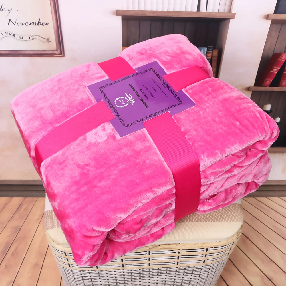 סופר רך 100% פוליאסטר פלנל קטיפה לזרוק שמיכת לבית משרד ספה מלכה