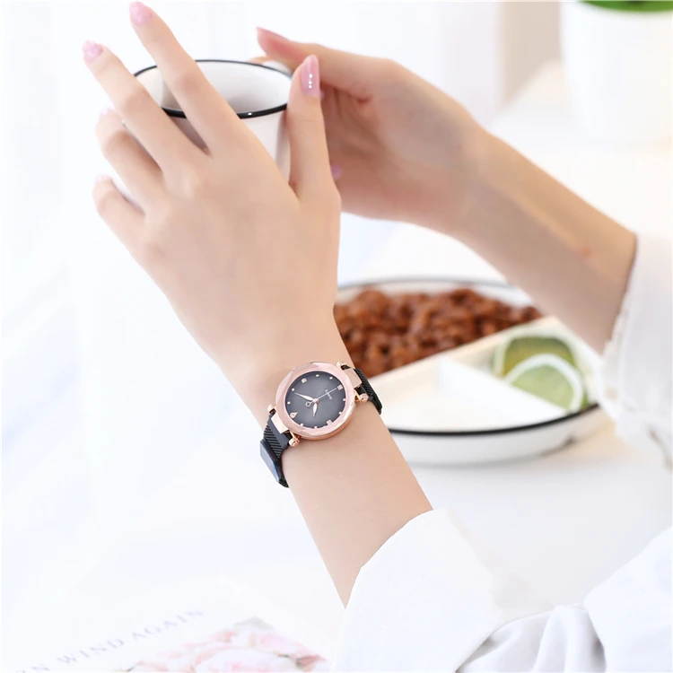 New Design TW100 Top Luxury Women Watch Magnet Buckle Milan Mesh Strap Diamond Fancy Female Wristwatch