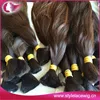 Wholesale natural brown unprocessed raw 100% bulk Human hair for braiding