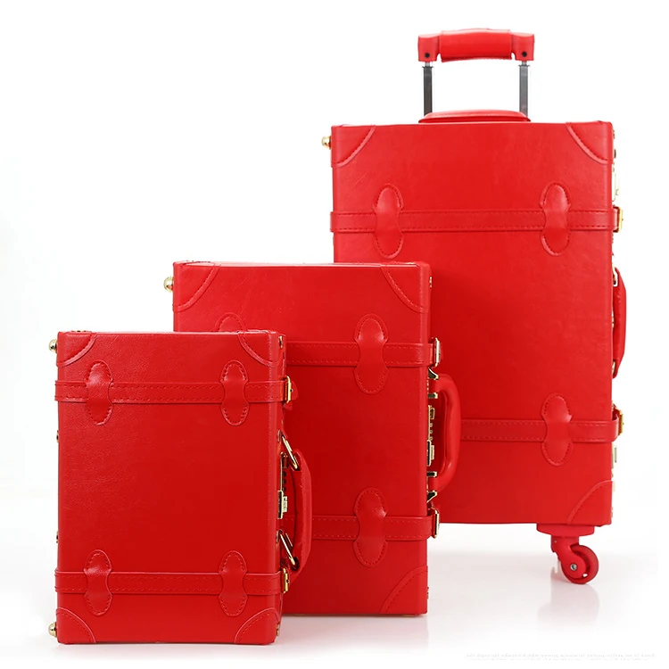 vintage 3 piece luggage set