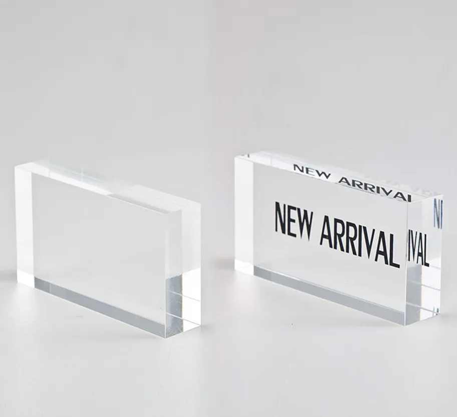 Westpearl Escritorio Placa De Nombre Personalizado De Acrílico Bloque De Señal De Nombre Para Escritorios De Oficina Personalizada Placa De Escritorio Apreciación Decoración Regalo-8x2.5inch