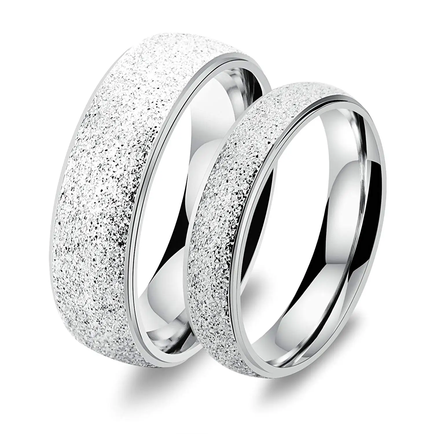 Couple Stainless Steel Pendant Necklace For mens womens Love Heart Puzzle Crystal CZ Zirconia Silver Aooaz Jewelry