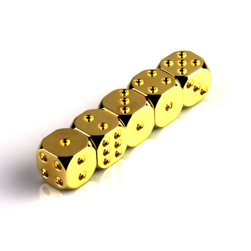 Wholesale Lucky 24k Gold Plated Made 6 Sided Dice Buy 24k Gold Dice