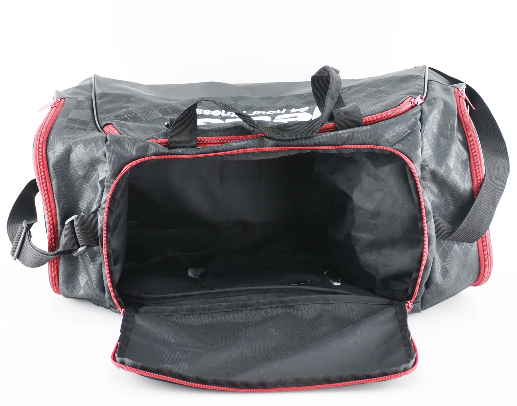 gym bag with mesh shoe compartment