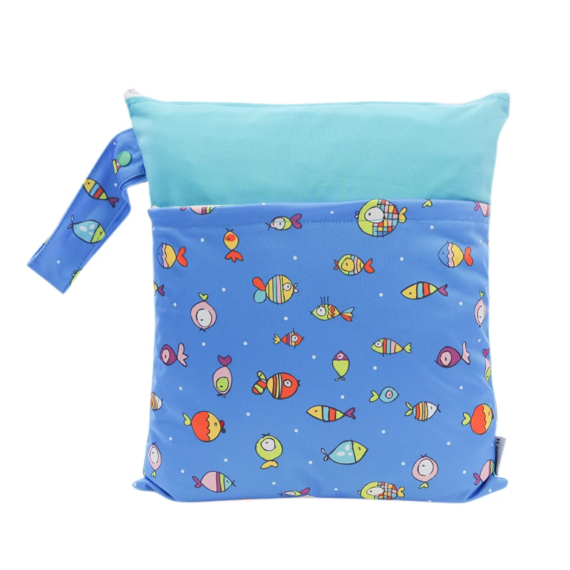 Underwater World Design Baby Wet Bag Nappy Bag For Kid All Year Daily ...