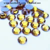 Factory Supply Excellent Quality Rhinestone Hot Fix 14 Facets High Sparkle Topaz