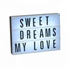 message light box with micro usb port dry wipe pens colour letters CE