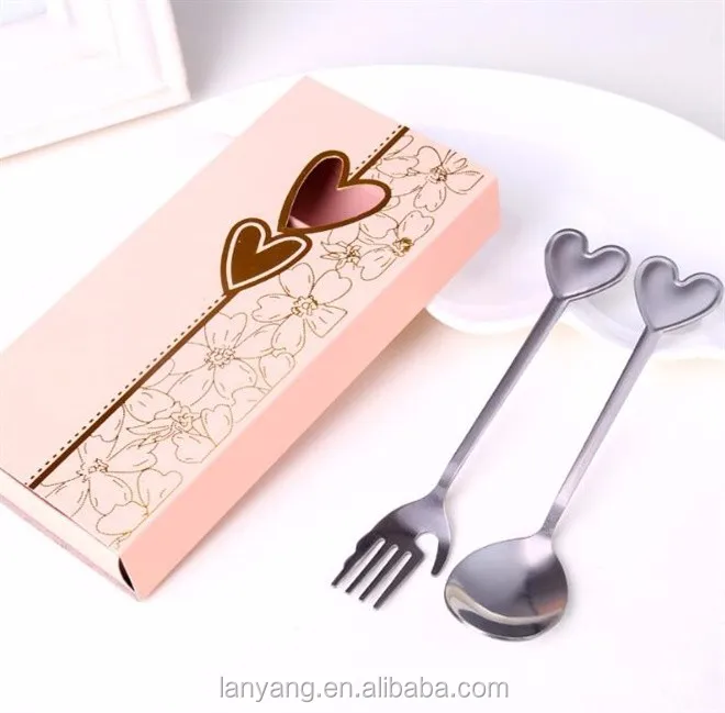 Silver Plated Wedding Cutlery Set Fork Spoon Personalised Present Gifts