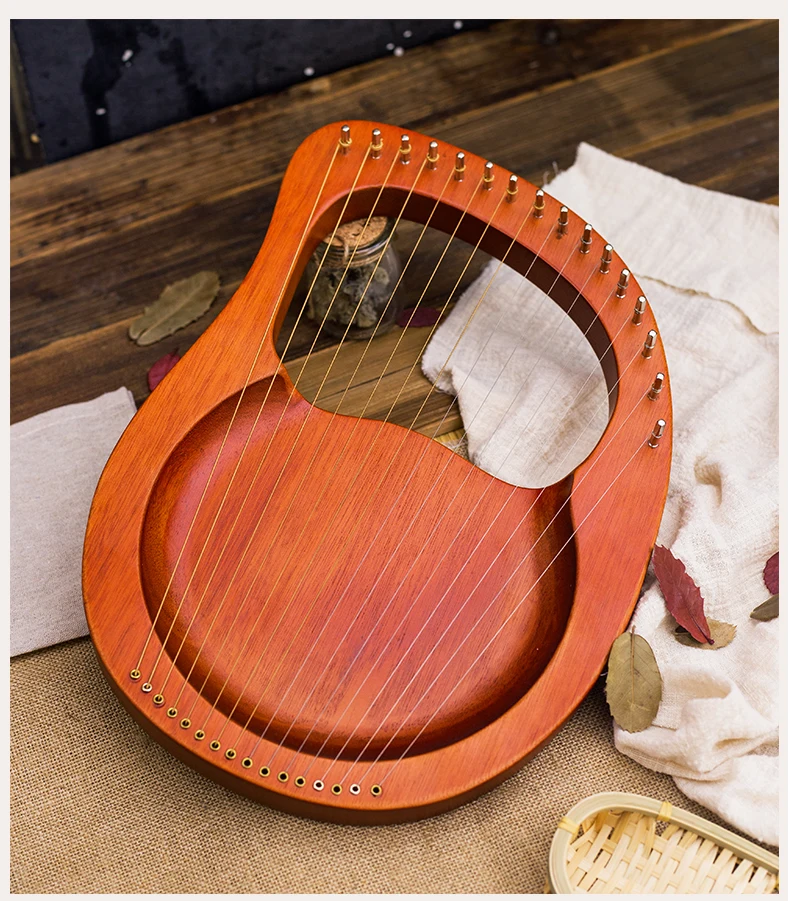 Hs Lier Harp 16 String Instrument Mahonie Lyra Harpen Lier Harfe Arpa