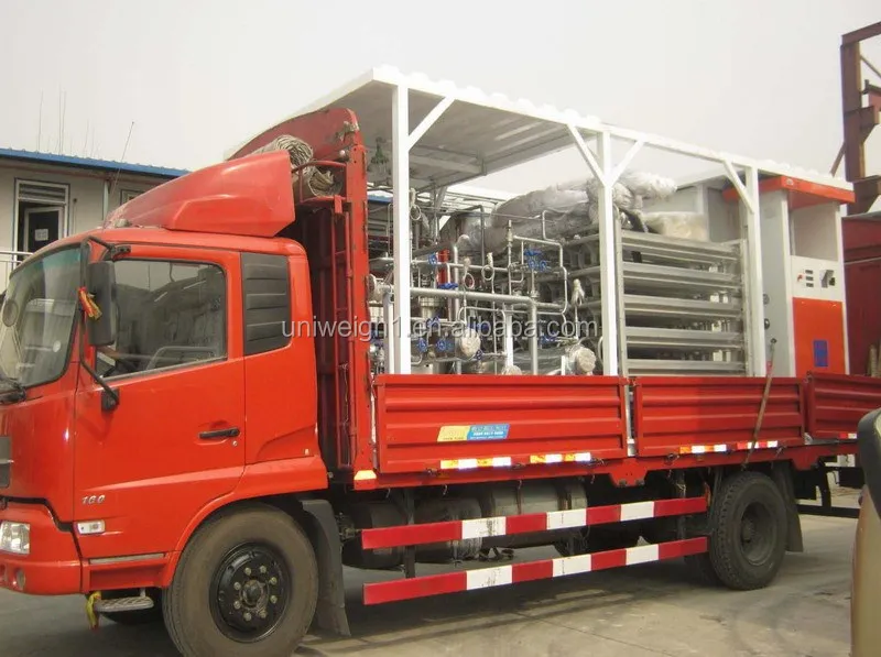 mobile pump cylinder cryogenic LAr LCO2 CNG LPG compressing meter fueling refilling skid/ liquid natural gas movable LNG skid