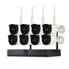 8ch wireless home camera nvr package outdoor bullet cctv camera kit Hisilicon chip