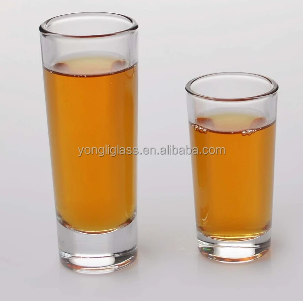 wholesale high quality russian finger tall and thin drinking vodka shot glass cups