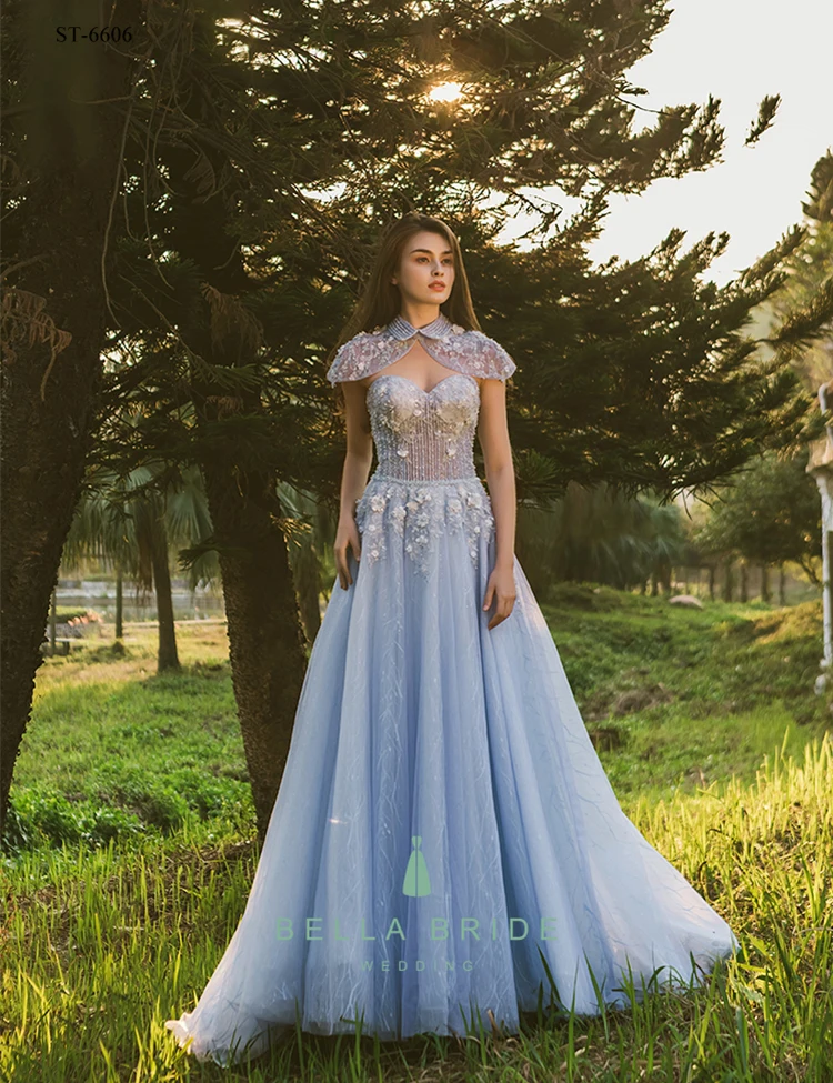 Blue Purple Prom Dress