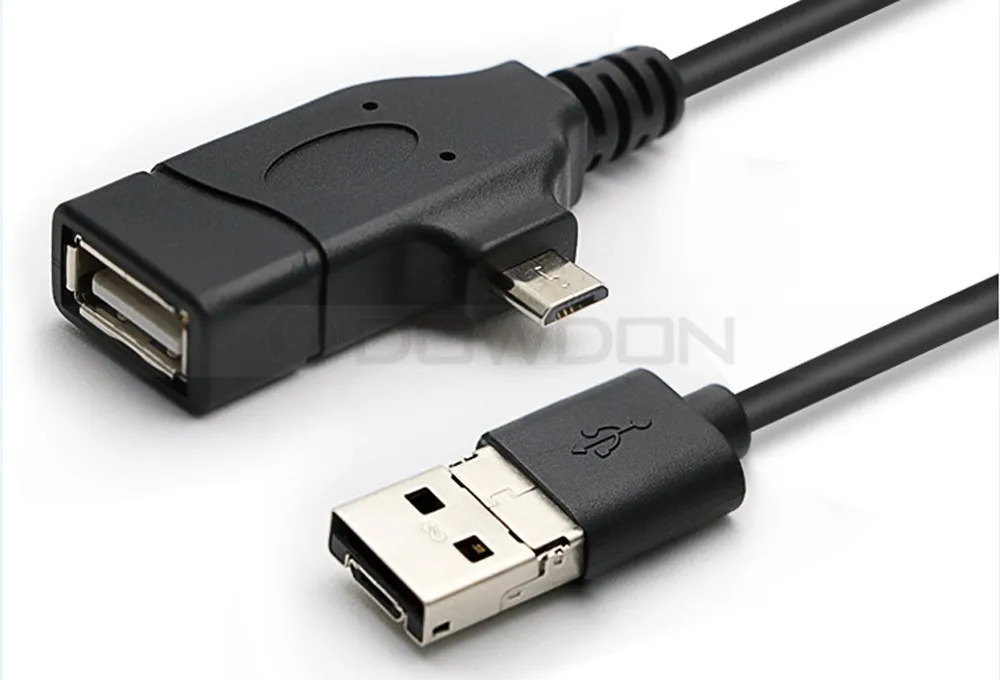 3 In 1 Multi-function Otg Adapter Cable Micro Usb Sync Data Charging 