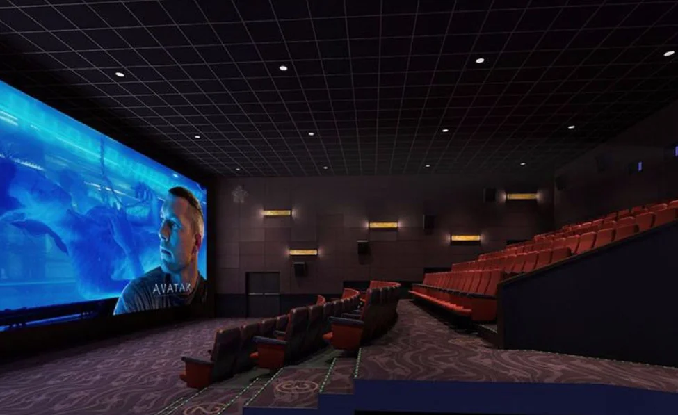 影院防火黑色玻璃纤维声学天花板瓷砖隔音白色暂停天花板为礼堂