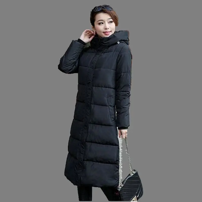 Europe 2016 font b Winter b font Latest Fashion Women Coat Elegant Pure color Slim Big