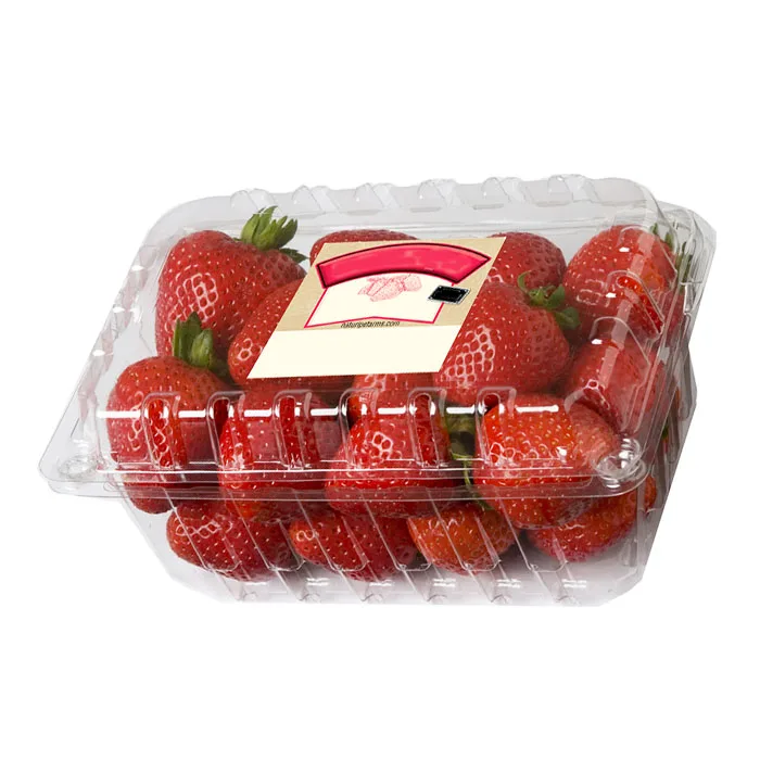 Supermarket Fruits Container Strawberry Plastic Blister Packing