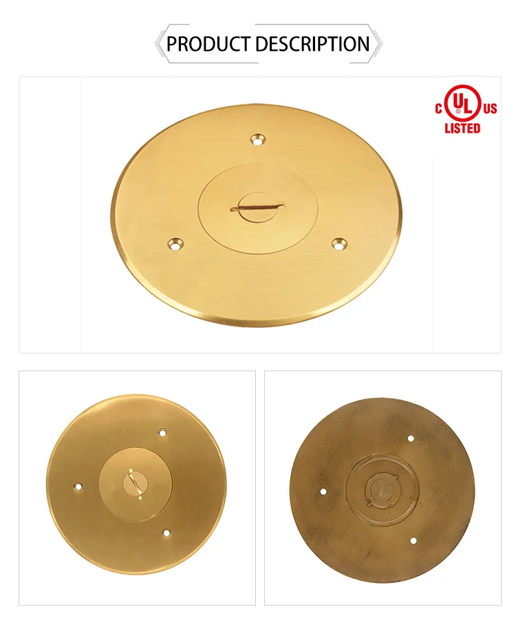 Supplier Direct Round Electrical Outlets Floor Box Cover With Single