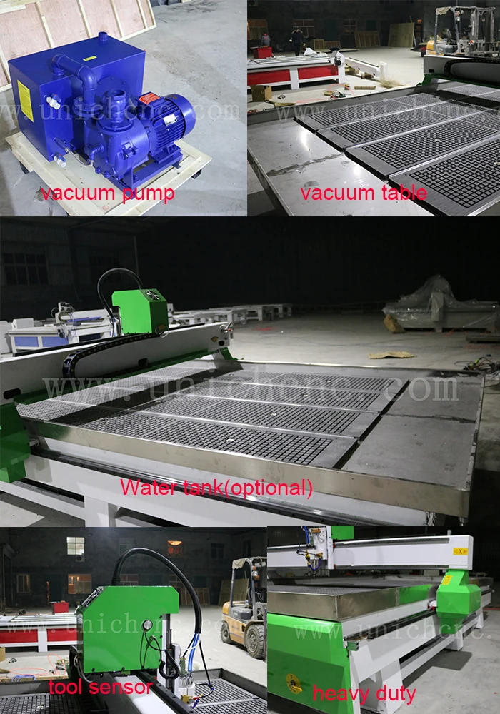 High configuration plywood cnc cutting 3 axis machine for door making