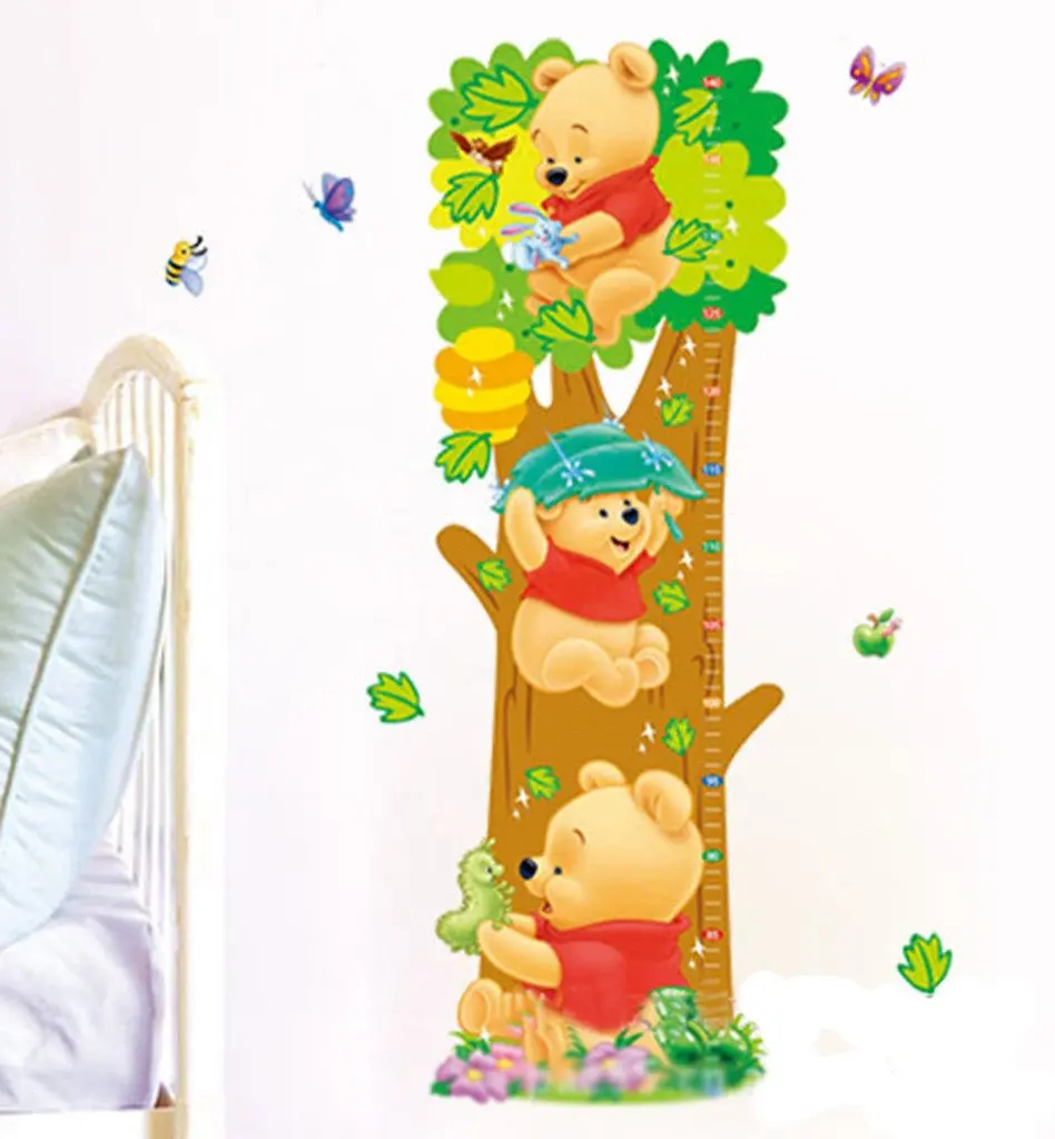 Winnie The Pooh Growth Chart Wall Decal
