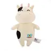 Cow solid color super soft custom animal hippo frog pink plush stuffed toy