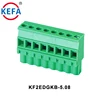 KF2EDGKB-5.0-5.08 pitch 180 Angle Weidmuller pluggable terminal block with screw holes 300V/10A